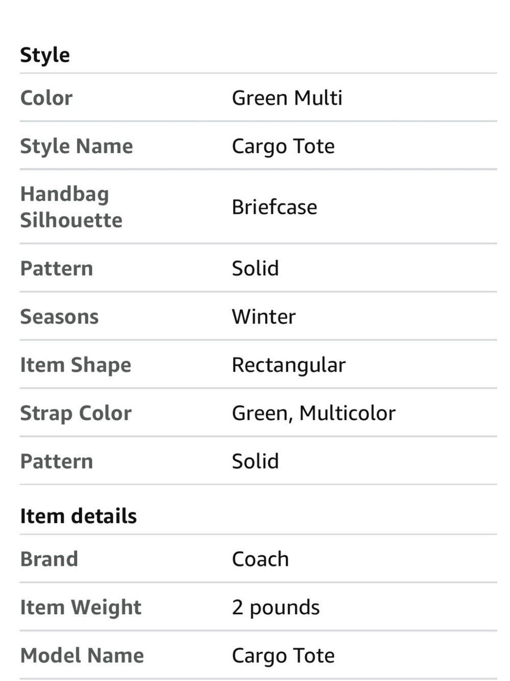 Coach Camo Canvas Tote - Large - Picture 5 of 6